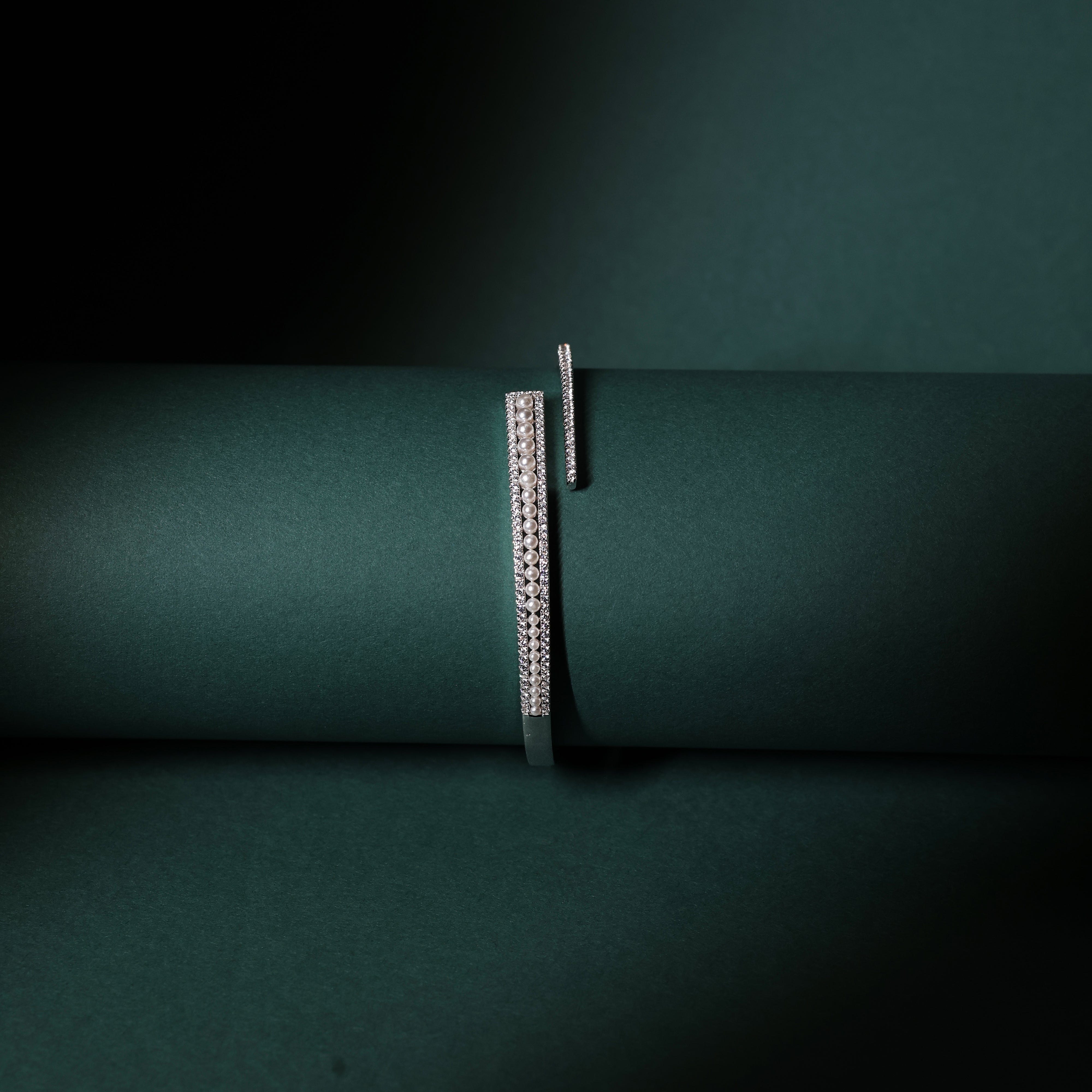 Dual Bar Radiance Sterling Silver Bracelet