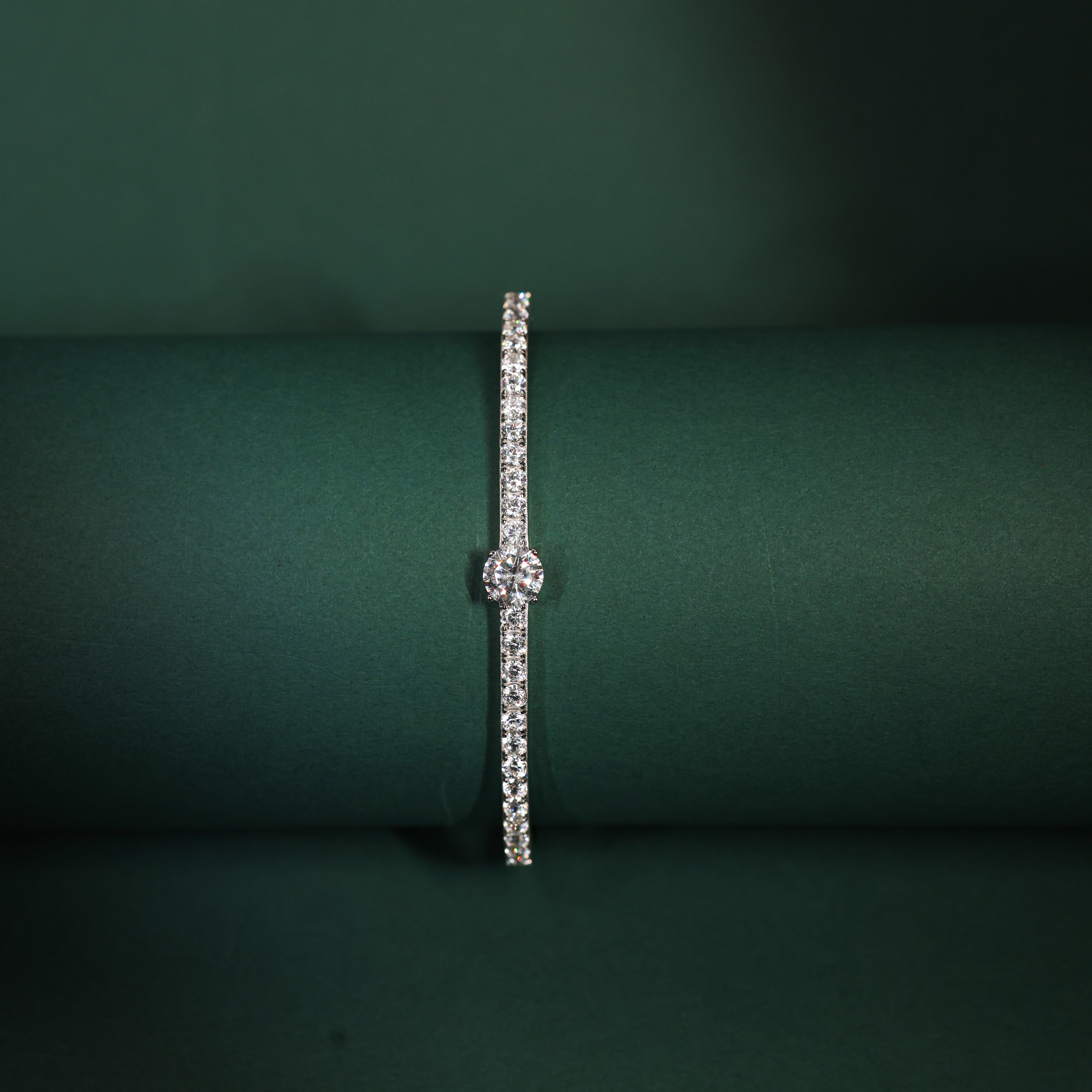 The Infinity Sparkle Sterling Silver Bracelet