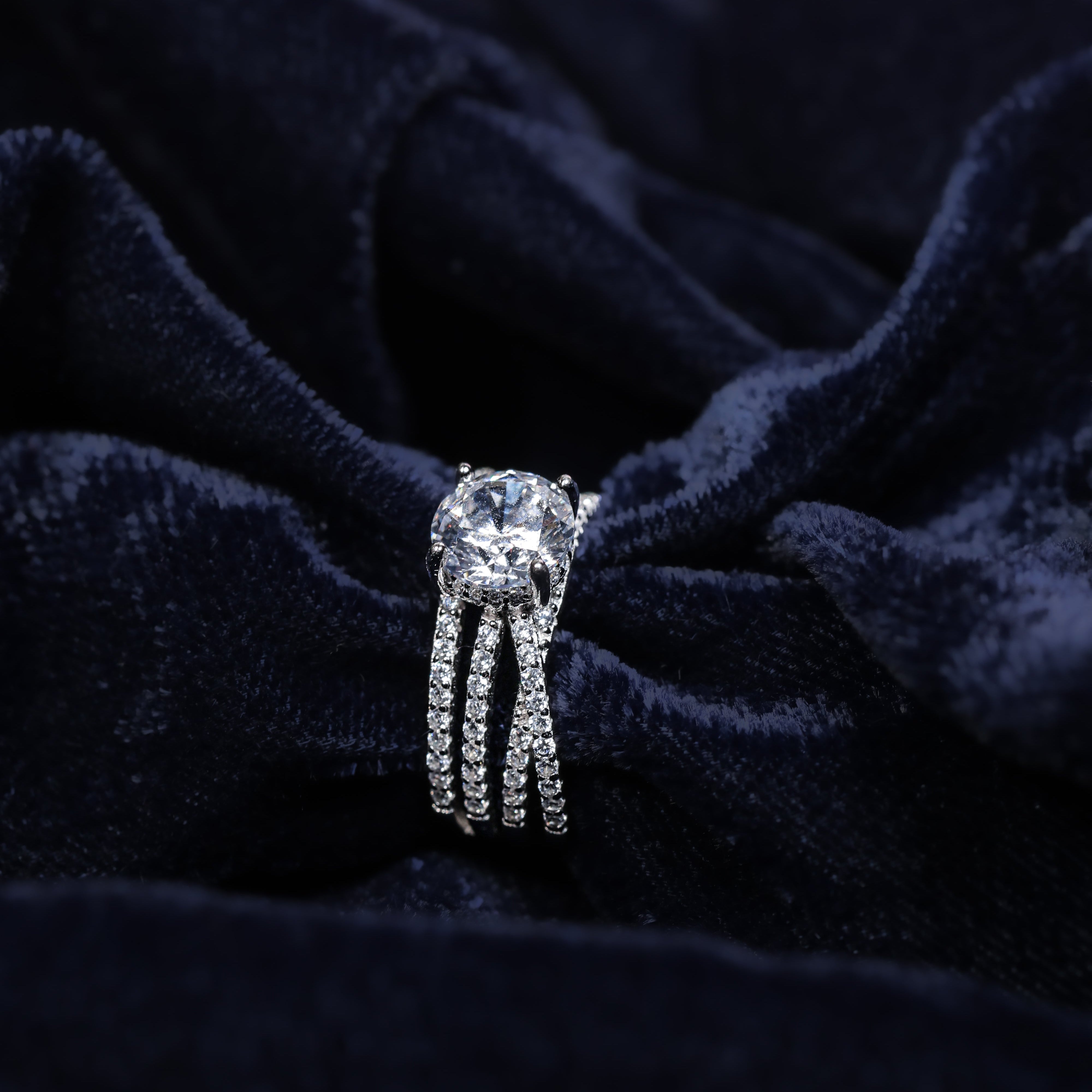 Orbit Glow Sterling Silver Ring