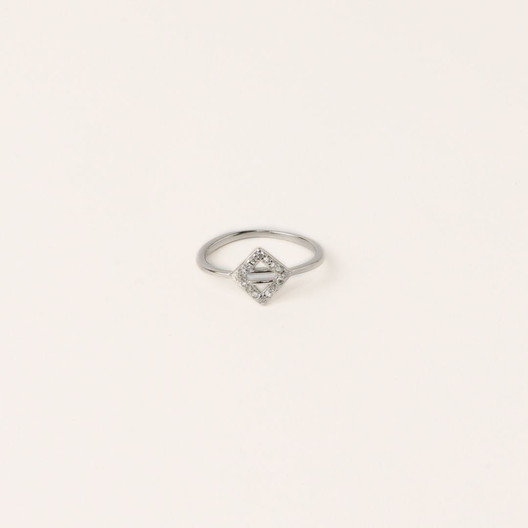 Silver Nova Frame Ring