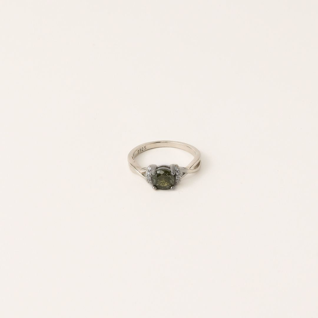 Silver Verdant Muse Ring