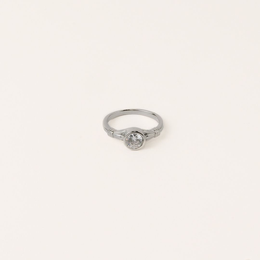Silver Solace Circle Ring